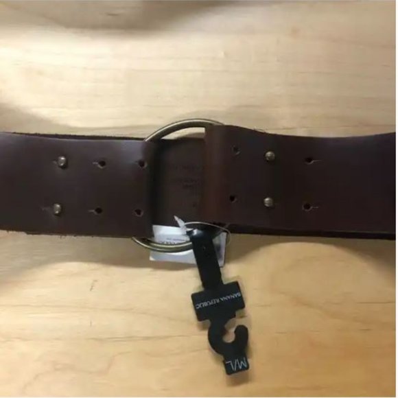 NWT Banana Republic Brown Leather Belt - M/L - Picture 2 of 4